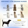 "PawHut" sofa šunims, naminių gyvūnėlių sofa katėms su pagalvėle, lova dideliems šunims, paaukštinto dizaino sofa šunims, kėdė šunims su medinėmis kojomis, pilka, 98 x 67 x 25 cm