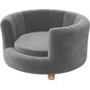 "PawHut" sofa šunims, skalbiamas užvalkalas, sofa augintiniams su atlošu ir medinėmis kojomis, sofa katėms, skirta mažiems šunims iki 4,5kg, pilka
