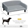"PawHut" sofa šunims Stilinga sofa augintiniams su užvalkalu ir medinėmis kojomis, 82x54x36cm