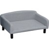 "PawHut" sofa šunims Stilinga sofa augintiniams su užvalkalu ir medinėmis kojomis, 82x54x36cm