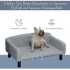 "PawHut" sofa šunims Stilinga sofa augintiniams su užvalkalu ir medinėmis kojomis, 82x54x36cm