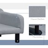 "PawHut" sofa šunims Stilinga sofa augintiniams su užvalkalu ir medinėmis kojomis, 82x54x36cm
