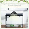 Pawhut Stiklinis terariumas ropliams su termometru 50 x 30 x 35 cm