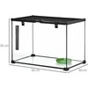 Pawhut Stiklinis terariumas ropliams su termometru 50 x 30 x 35 cm