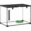 Pawhut Stiklinis terariumas ropliams su termometru 50 x 30 x 35 cm