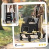 Sulankstomas šunų vežimėlis iki 30 kg - pilkas