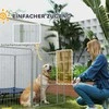"PawHut" šuniukų aptvaras 100 cm aukščio, 8-TLG šunų aptvaras šuniukų aptvaras su diržu ir durimis, laisvas aptvaras mažiems ir vidutinio dydžio šunims, jūrų kiaulytėms, triušiams, plienas, sidabrinis
