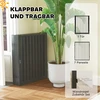 PawHut šuniukų aptvaras, šunų voljeras, 8 panelės su durelėmis, sulankstoma ir nešiojama šunų tvorelė, plieno, juodas