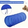 PawHut Agility treniruočių rinkinys šunims: slalomas, kliūtys, tunelis, PE+poliesteris, mėlyna/geltona