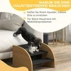 PawHut šunų laiptai, 3 pakopų, naminių gyvūnėlių laipteliai su šoninėmis sienelėmis, rampa mažiems šunims iki 10 kg, kačių laipteliai sofai, lovai, neslystantys, ąžuolo spalvos