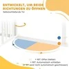 PawHut šunų apsauginiai varteliai, dvigubas užraktas, savaime užsidarančios durelės, 104 cm aukščio, plienas, balti
