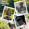 "PawHut" šunų vežimėlis 3 in 1 šunų vežimėlis sulankstoma šunų dėžė, sulankstomas transportavimo krepšys su puodelio laikikliu, šunų vežimėlis, kačių vežimėlis su 360° ratais kačių vežimėlis mini šunims iki 4kg, pilkos spalvos