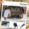 PawHut šunų vežimėlis šunų vežimėlis sulankstomas šunims ir katėms iki 4kg kačių vežimėlis su tinkliniais langais, diržu per petį, laikymo krepšiu, puodelio laikikliu, skėčio laikikliu tamsiai mėlynas kačių vežimėlis