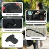 PawHut šunų vežimėlis šunų vežimėlis sulankstomas dideliems šunims ir katėms iki 30 kg kačių vežimėlis su pagalvėlėmis tinkliniai langai durelės laikymo krepšys kačių vežimėlis su saugos pavadėliais, stabdžiais, vežimėlis juodas