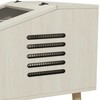 PawHut terariumas ropliams, 140 l roplių šėrimo dėžė su grūdinto stiklo langais, dangčiu, kojomis, roplių veisimo dėžė varliagyviams, vorams, ąžuolo spalvos, 100 x 50 x 60 cm