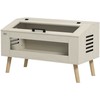 PawHut terariumas ropliams, 140 l roplių šėrimo dėžė su grūdinto stiklo langais, dangčiu, kojomis, roplių veisimo dėžė varliagyviams, vorams, ąžuolo spalvos, 100 x 50 x 60 cm