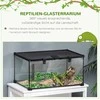 Pawhut Terariumas ropliams, varliagyviams ir voragyviams su termometru 50 x 30 x 25 cm