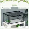 Pawhut Terariumas ropliams, varliagyviams ir voragyviams su termometru 50 x 30 x 25 cm