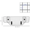 Pawhut Universalios automobilio bagažinės grotelės, reguliuojamos šunų apsaugos grotelės (90-120)x40,5cm