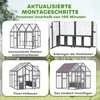 PawHut vištidė su voljeru 1,7x1,8x1,8 m, lauko aptvaras su užraktu, eglės mediena, vištidė su vandeniui atspariu, nuo UV spindulių apsaugančiu stogu, lauko paukštidė vištoms, 6-8 vištoms, antims, triušiams, pilka