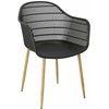 D2.Design Simplet Kėdė Becker juoda/natūrali