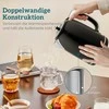 Skrudintuvas HOMCOM Virdulio ir skrudintuvų rinkinys, LED indikatorius, 1,7 litro, 2200W, Retro dizainas, Atminties funkcija, Juodas