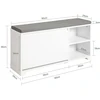 SoBuy batų spintelė su suoliuku FSR119-W