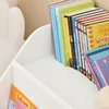 SoBuy maža knygų lentyna, žaislų organizatorius, vaikiška knygų lentyna, daugiafunkcinė lentyna KMB54-W