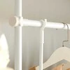 Sobuy Teleskopinė drabužių spintos sistema Teleskopinis strypas Drabužių lentyna Reguliuojama organizavimo sistema KLS07-W