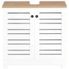 Sobuy Vanity Unit Vonios kambario baldai su 2 durimis BZR40-W