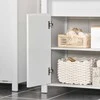 Sobuy Vanity vienetas vonios kambario spintelė šurmulio vienetas BZR101-W