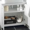 Sobuy Vanity vienetas vonios kambario spintelė šurmulio vienetas BZR108-W