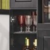 Sobuy Virtuvės lentyna Mikrobangų krosnelės spintelė Virtuvės spintelė su ratukais Sideboard FSB78-SCH