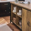 SoBuy virtuvės sala su 2 durų spintele, baro stalas KNL01-F