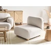 Sofa Beliani 1 vietos modulis AMLI, kreminės baltos spalvos Boucle audinys
