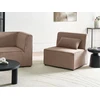 Sofa Beliani 1 vietos modulis LEMVIG smėlio spalvos velvetinis
