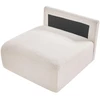 Sofa Beliani 1 vietos modulis MESNALI Boucle, balkšvas