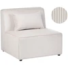 Sofa Beliani 1 vietos sofos modulis LEMVIG smėlio spalvos velvetas