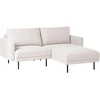 Sofa Beliani 2 vietų kairinis kampas BREDA, šviesiai smėlio spalvos