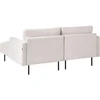 Sofa Beliani 2 vietų kairinis kampas BREDA, šviesiai smėlio spalvos