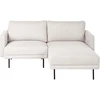 Sofa Beliani 2 vietų kairinis kampas BREDA, šviesiai smėlio spalvos