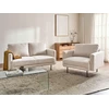 Sofa Beliani 2 vietų poilsio komplektas BREDA šviesiai smėlio spalvos
