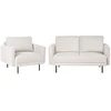 Sofa Beliani 2 vietų poilsio komplektas BREDA šviesiai smėlio spalvos