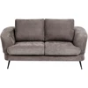 Sofa Beliani 3 asmenų svetainės baldų komplektas KJAER, šenilas, smėlio ir pilkos spalvos