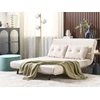 Sofa Beliani 3 vietų poilsio komplektas VESTFOLD, veliūrinis, smėlio spalvos