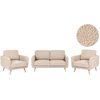 Sofa Beliani 4 vietų poilsio baldų komplektas KILJA, Boucle, smėlio spalvos