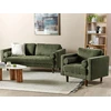 Sofa Beliani 4 vietų poilsio baldų komplektas NURMO tamsiai žalias