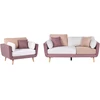 Sofa Beliani 4 vietų svetainės baldų komplektas BOLGA, rožinis