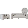 Sofa Beliani 4 vietų svetainės baldų komplektas LEIREN smėlio spalvos