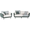Sofa Beliani 4 vietų svetainės baldų komplektas BOLGA žalias